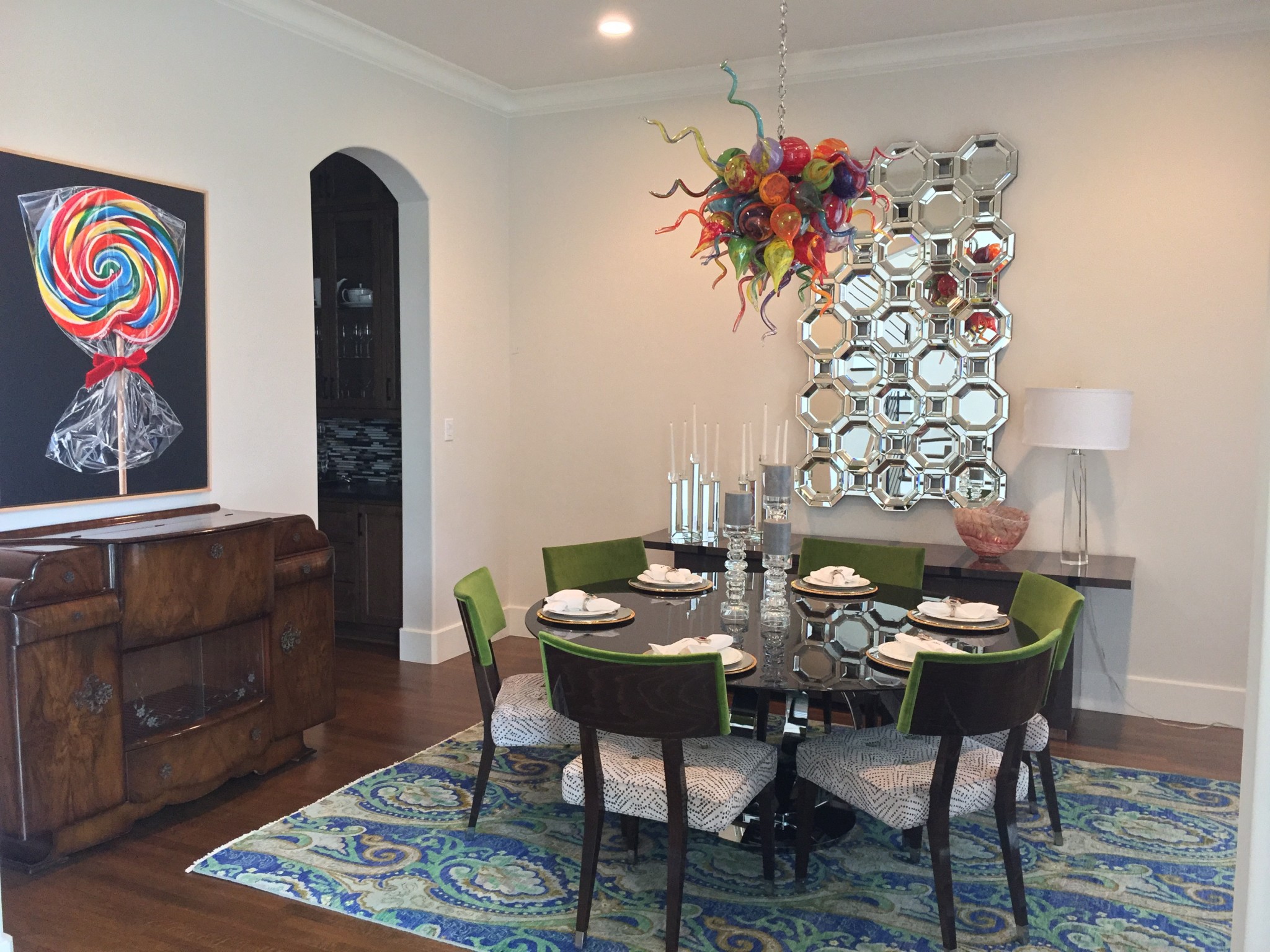 colorful dining room sets